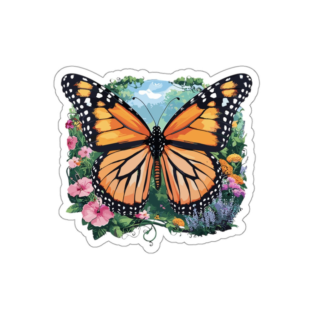 La mariposa florece