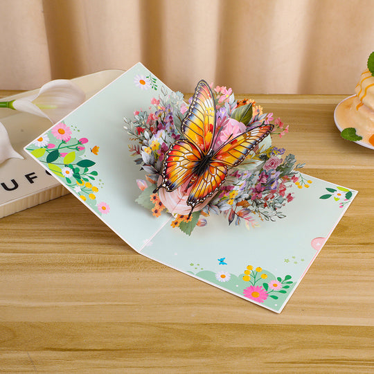 FlutterJoy Card: Butterfly Pop-Up