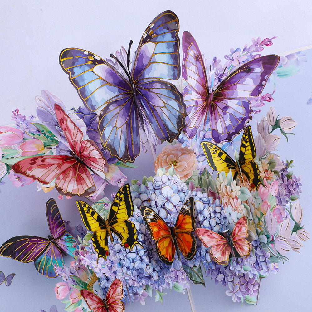 FlutterJoy Card: Butterfly Pop-Up