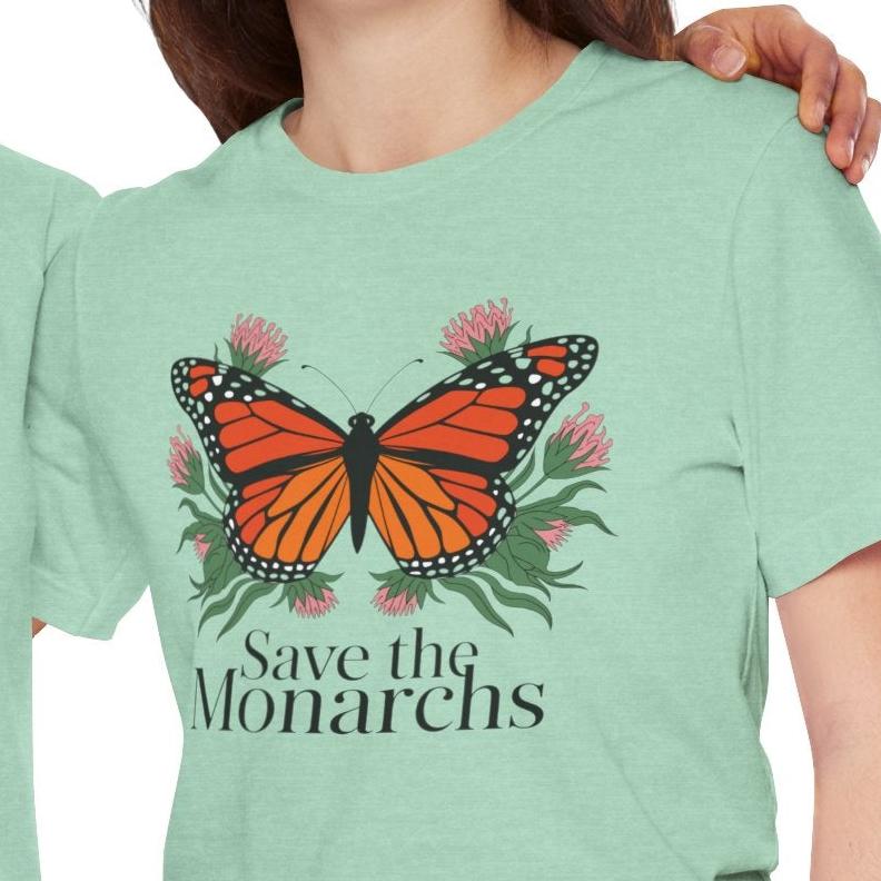 Save The Monarchs T-Shirt Monarch  Butterfly Conservation