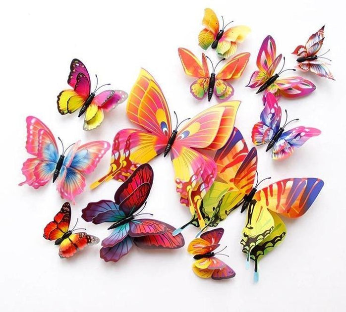 3D Double Layers Butterfly Wall Stickers - Decor Shop Direct