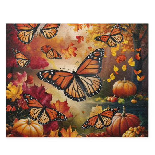 Autumn Monarchs Puzzle – Monarch Butterflies in Fall Foliage