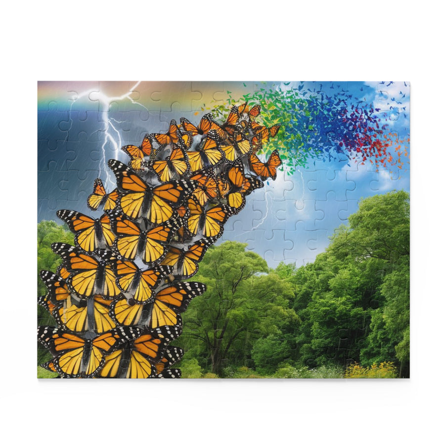 Puzzle Monarque Arc-en-Ciel — 10" × 8" (120 pcs)