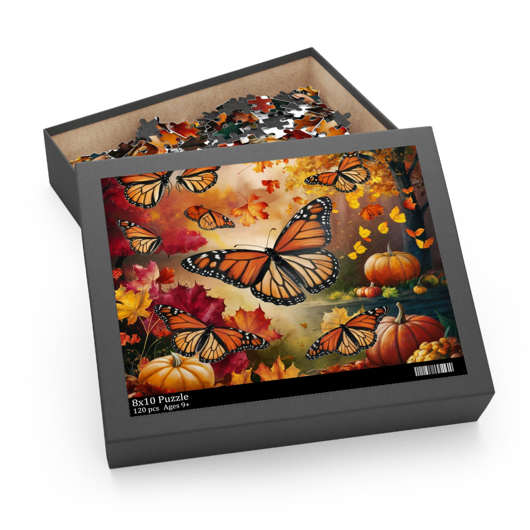 Autumn Monarchs Puzzle – Monarch Butterflies in Fall Foliage