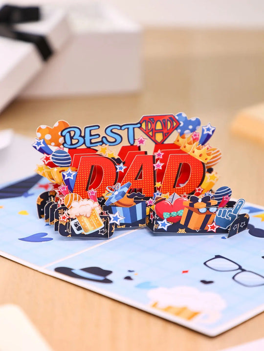 FlutterJoy: Best Dad Pop-Up Card