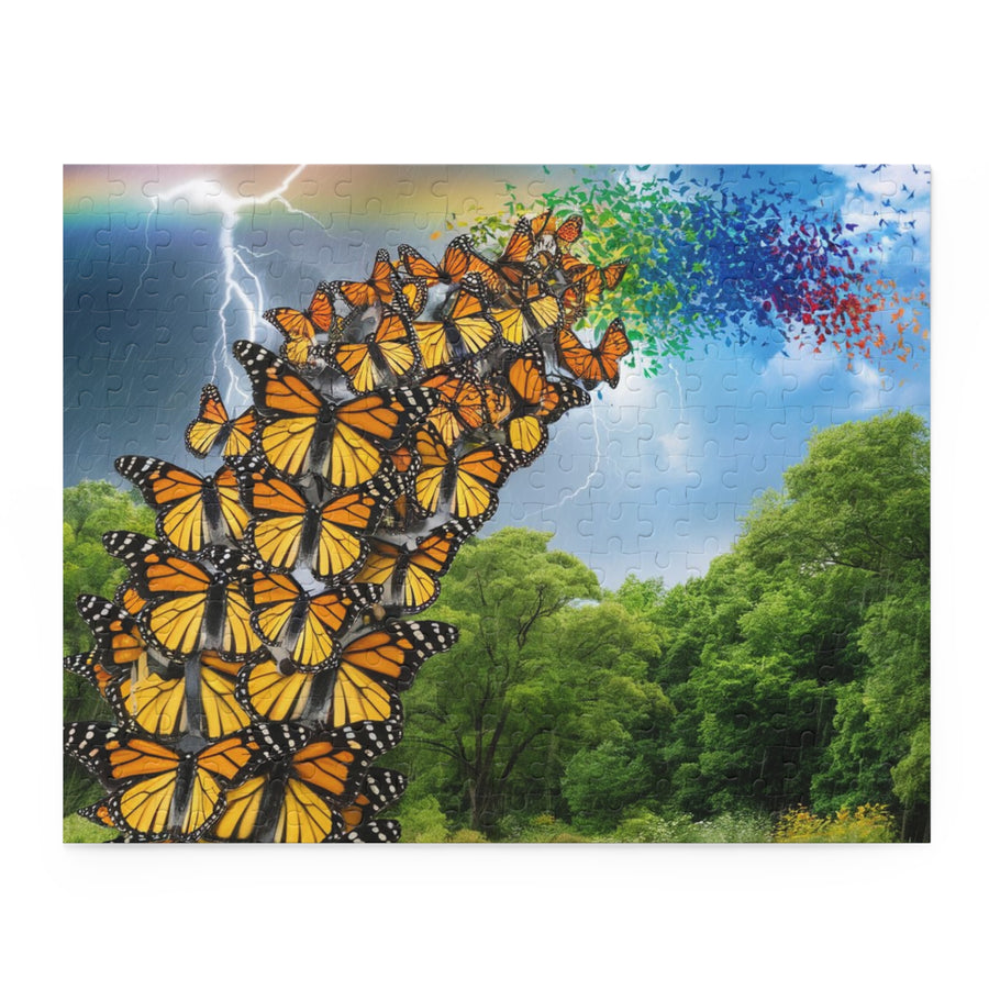 Puzzle Monarque Arc-en-Ciel — 14" × 11" (252 pcs)