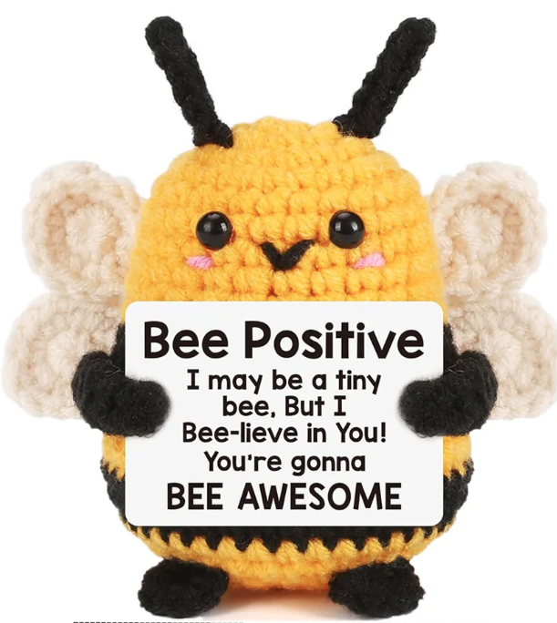 "Bee-lieve in Yourself!" Positivity Bee Toy Bee Positive