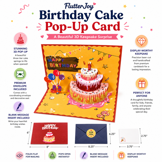 FlutterJoy: Birthday Cake Pop-Up