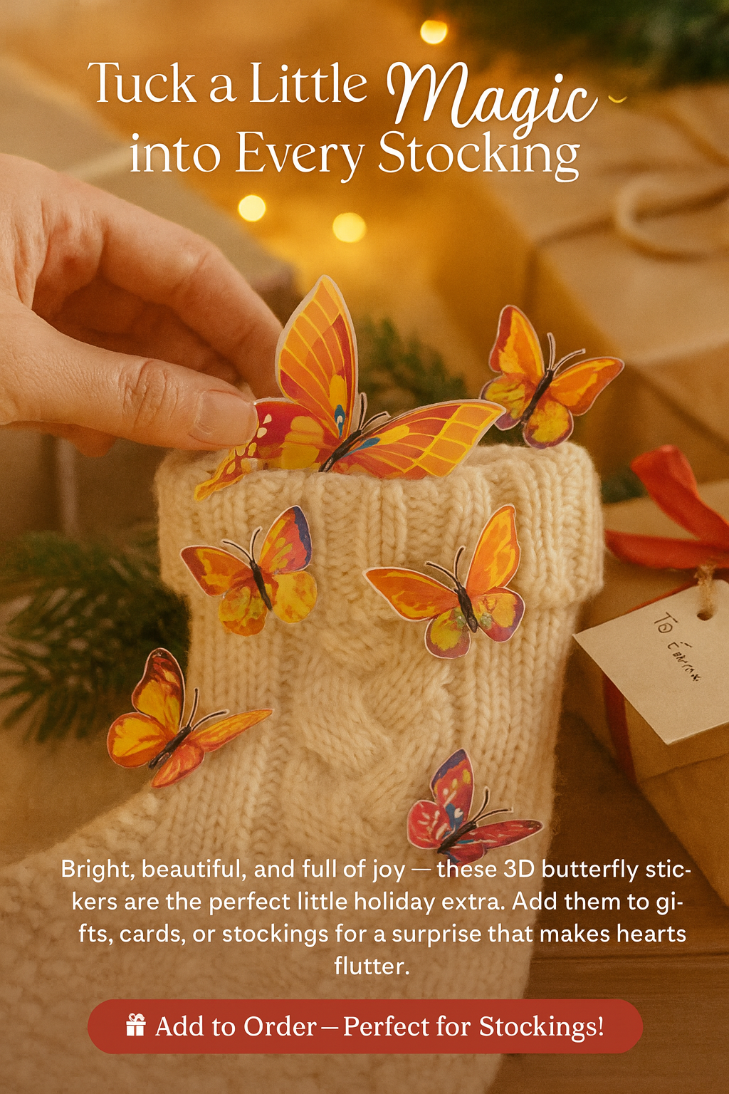 FlutterStickers – 3D Butterfly Stickers & Magnets