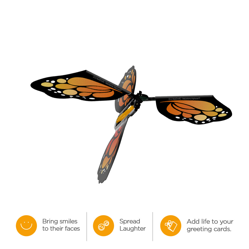 Flutter Flyers Flying Wind-Up Butterflys for Greeting Cards