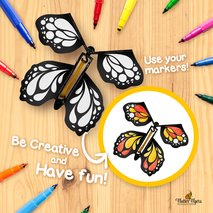 Futter Fly FlutterArt - Color Your Own Flying Butterfly for Creative Fun – Flutter ...