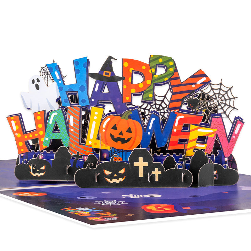 FlutterJoy: Halloween Haunt Pop-Up Card
