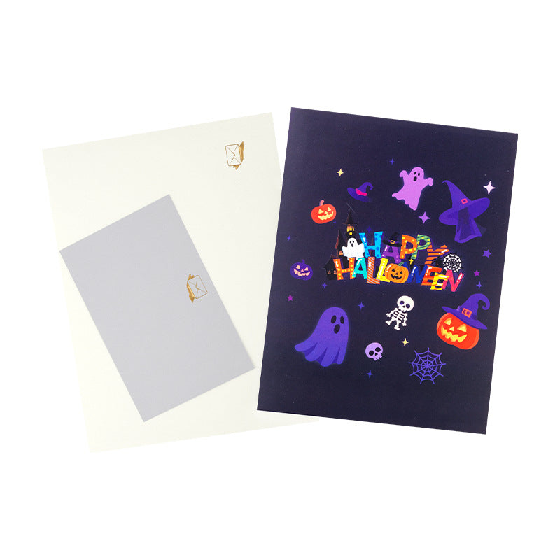 FlutterJoy: Halloween Haunt Pop-Up Card
