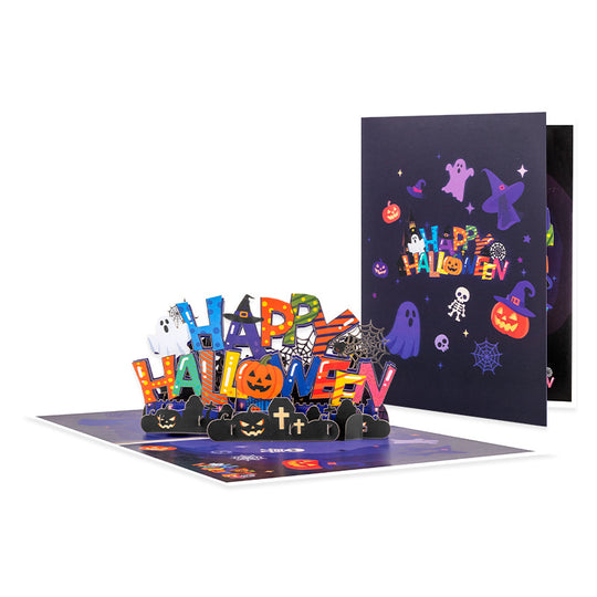 FlutterJoy: Halloween Haunt Pop-Up Card