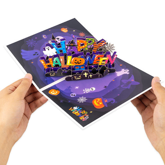 FlutterJoy: Halloween Haunt Pop-Up Card