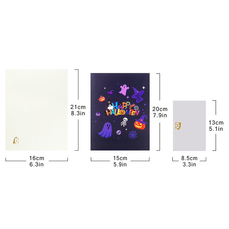 FlutterJoy: Halloween Haunt Pop-Up Card