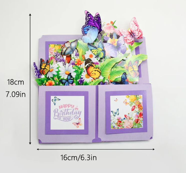 FlutterBloom Pop-Up Birthday Bouquet