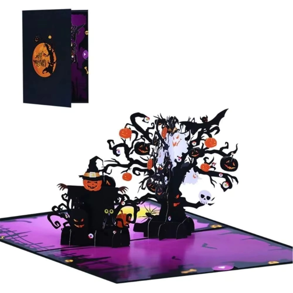 FlutterJoy: Haunted Hollow Pop-Up Card