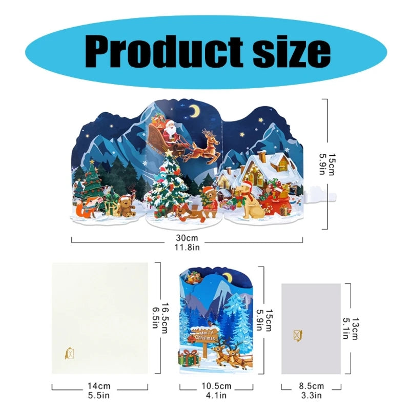 FlutterJolly: 3D Holiday Pop-Up Greeting Card