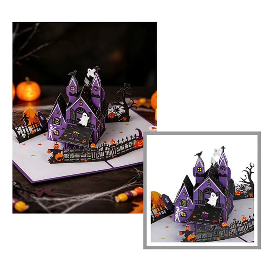 Haunted Manor Pop-Up Card