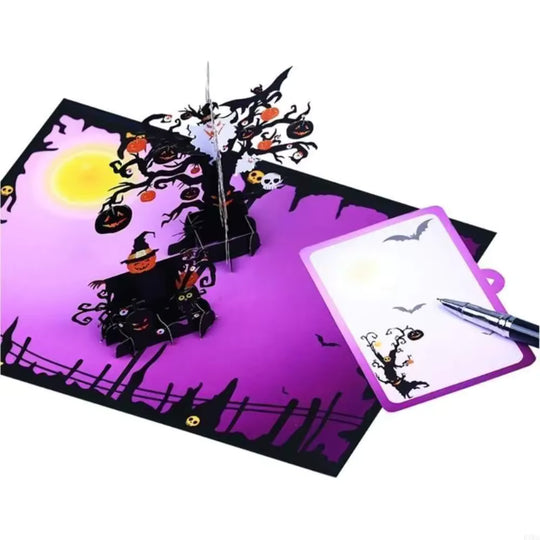FlutterJoy: Haunted Hollow Pop-Up Card