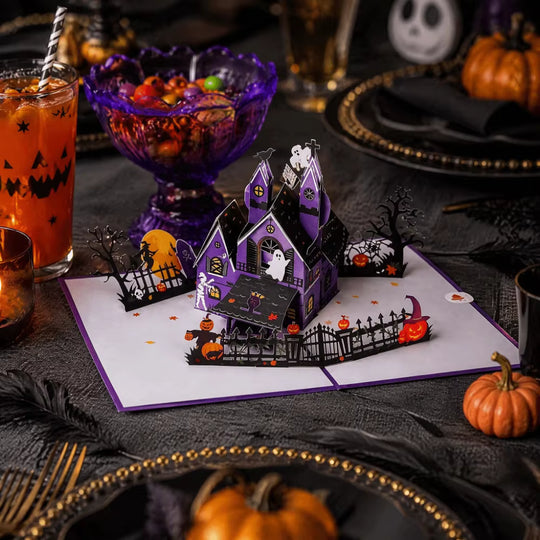 Haunted Manor Pop-Up Card