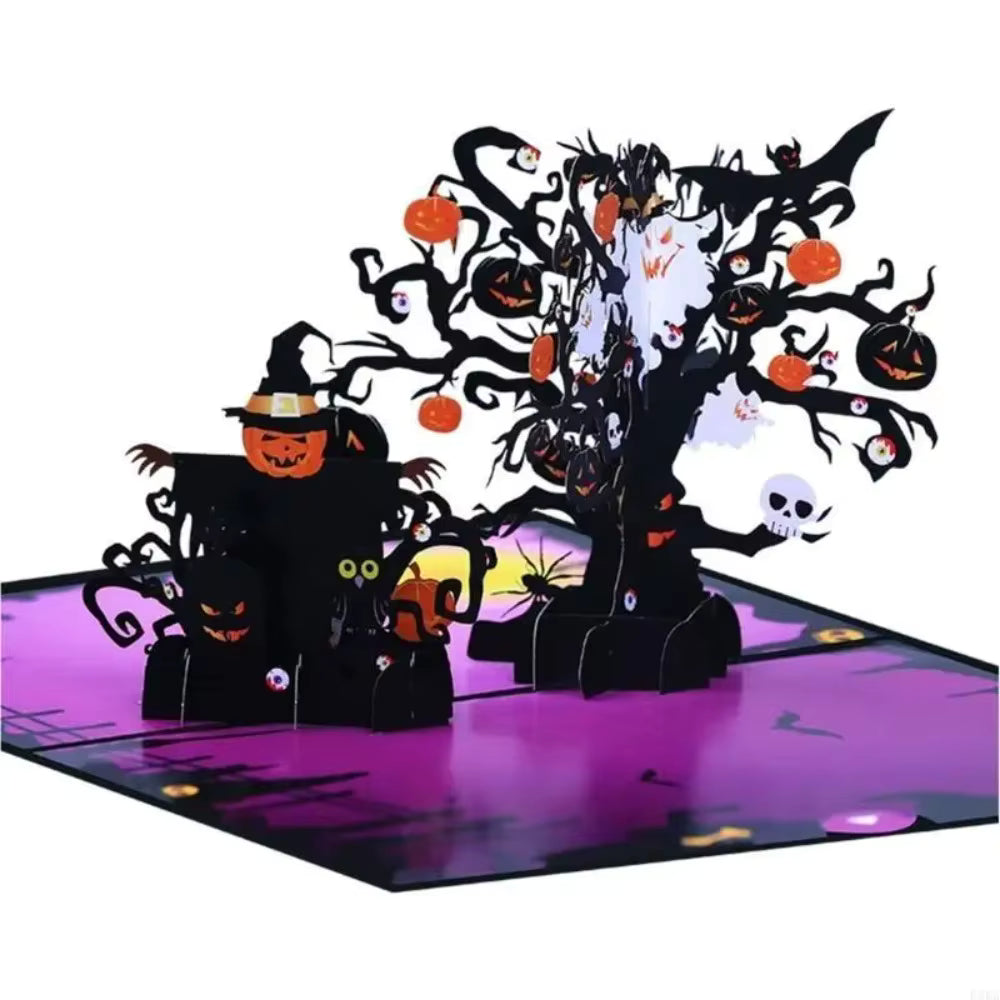FlutterJoy: Haunted Hollow Pop-Up Card