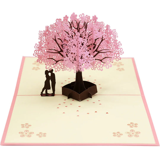 FlutterJoy: Cherry Blossom Tree Pop-Up Cards