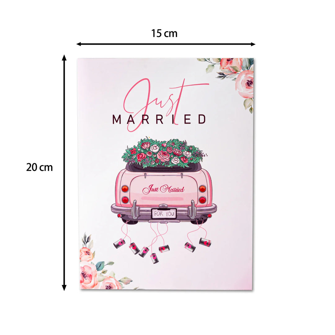 FlutterJoy: Just Married Pop-Up Cards