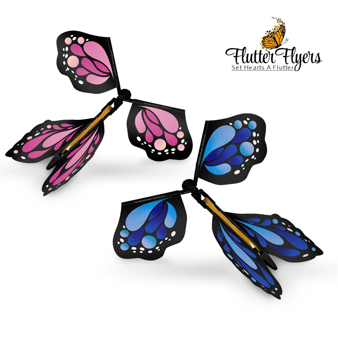 Flutter Flyers 5 Flyers  I  1 of each color FlutterFlyers I Flying Monarch Butterflies