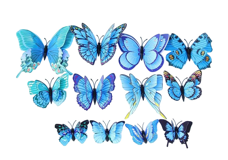 Flutter Stickers Blue