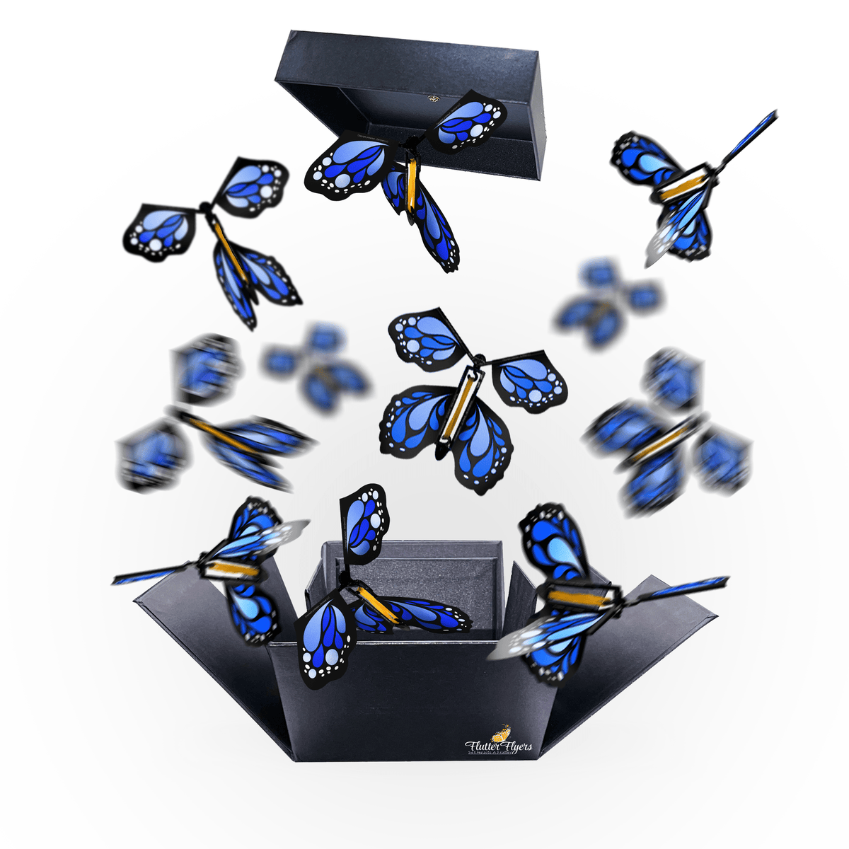 Butterfly Fire Box Black Exploding Butterfly Kit With Flying Butterflies – Flutter Flyers