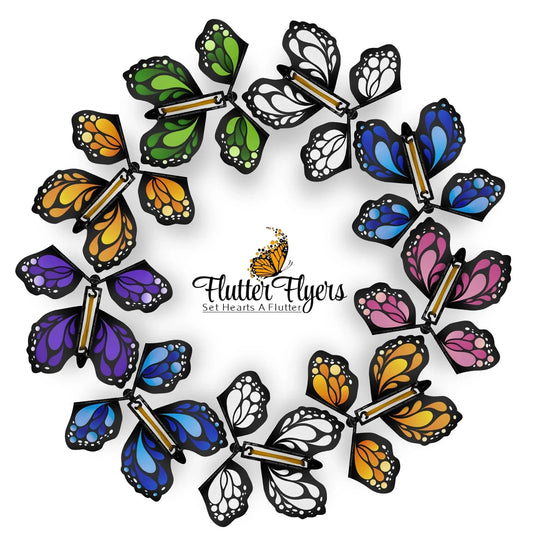 Flutter Flyers Flying Monarch Butterflies - Assorted Colors