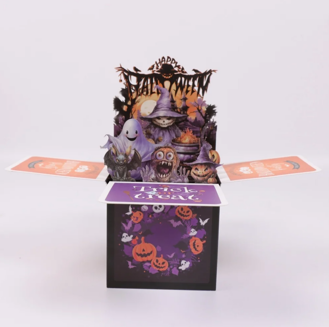 FlutterBoo Pop-Up Halloween Card