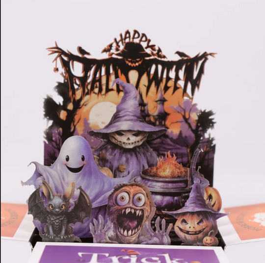 FlutterBoo Pop-Up Halloween Card