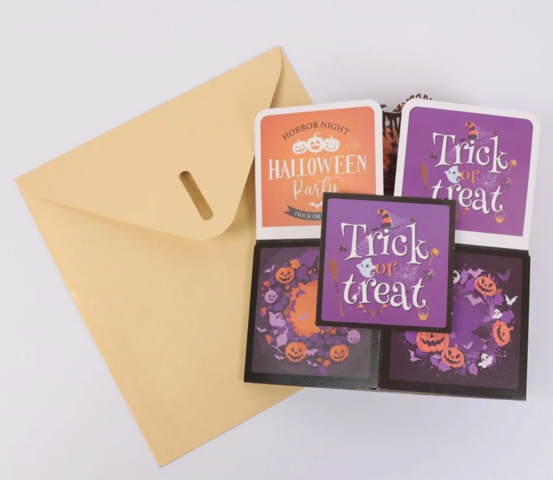 FlutterBoo Pop-Up Halloween Card