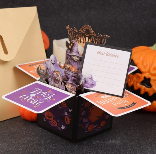 FlutterBoo Pop-Up Halloween Card
