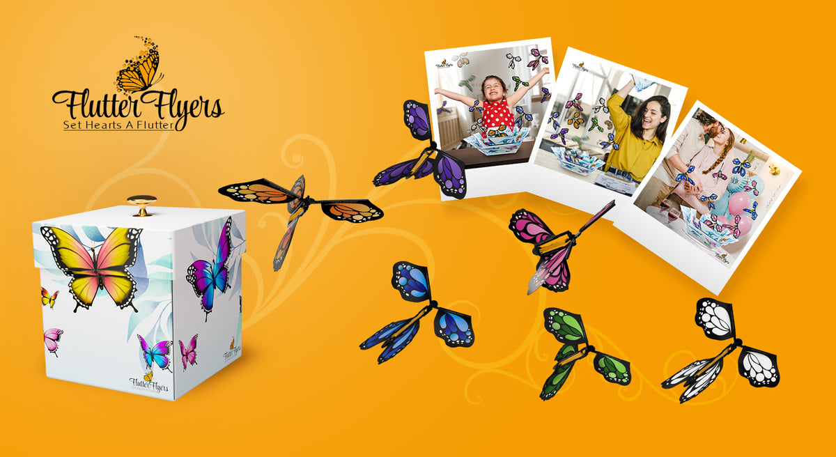 Butterfly Fire Box Black Exploding Butterfly Kit With Flying Butterflies – Flutter Flyers