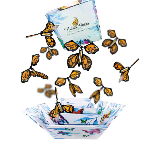 Monarch Butterfly Explosion Box with FlutterFlyers I FlutterBox Kit