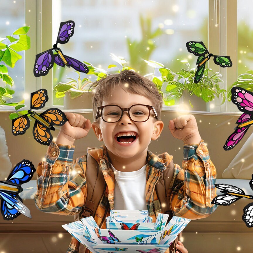 Monarch Butterfly Surprise Box with FlutterFlyers – Unique Gift Box for Magical Butterfly Surprises & Personalized Memories