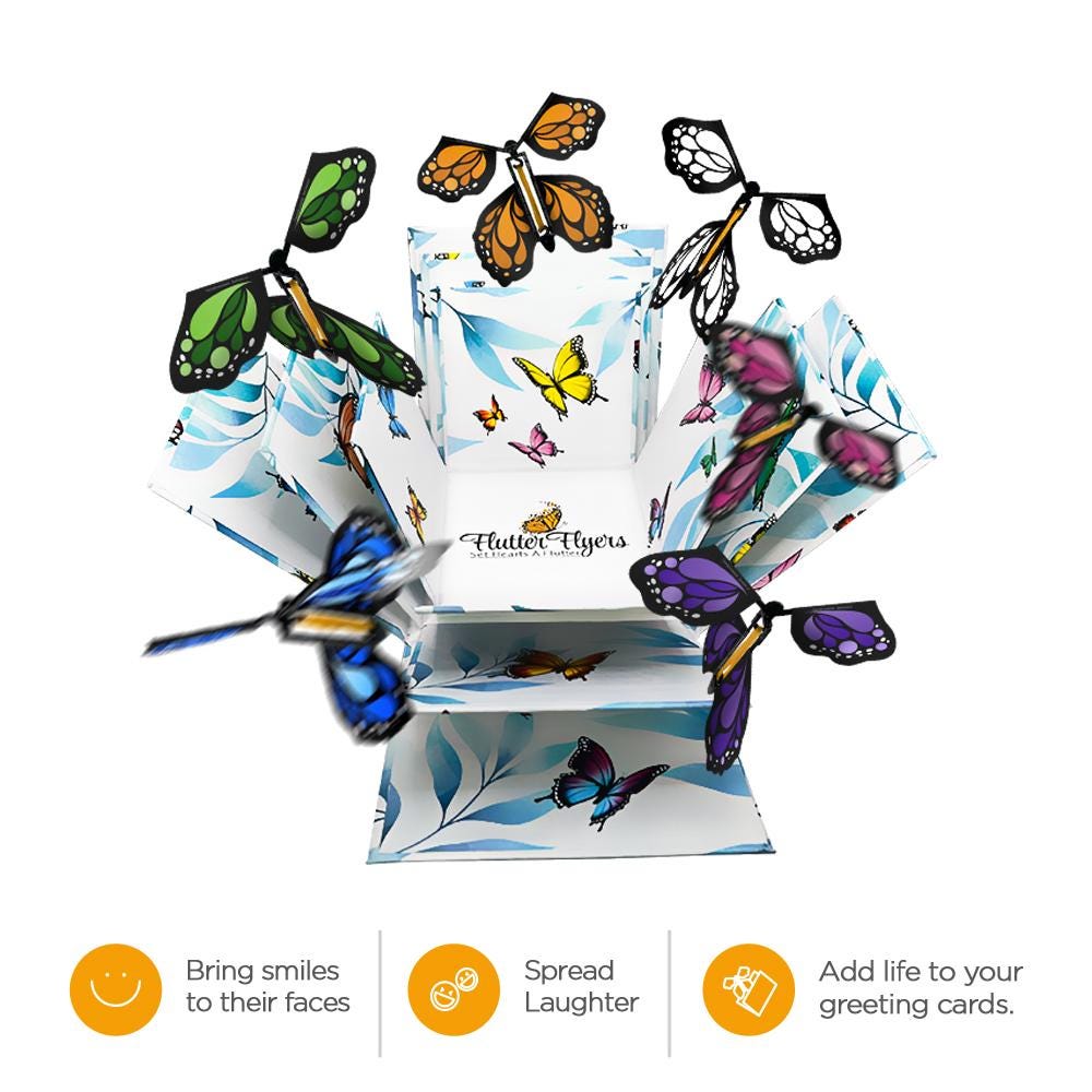 Butterfly Explosion Gift Box with Flying Butterflies, Monarch Butterfly Surprise Box, Birthday Gift, Mother’s Day Gift, Unique Gift