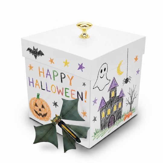 Halloween Bat Box with Flying Bats, Explosion Gift Box, Spooky Surprise Box, Halloween Gift for Kids, Grandkids &amp; Adults