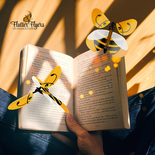 Flying Wind-Up Bees, Greeting Card Surprise, Bee Lover Gift, Funny Flying Bee Toy, Birthday Card Insert, Unique Gift for Kids &amp; Adults