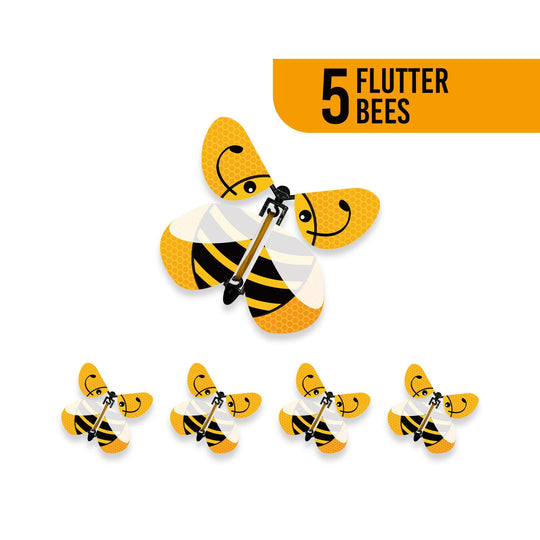 Flying Wind-Up Bees, Greeting Card Surprise, Bee Lover Gift, Funny Flying Bee Toy, Birthday Card Insert, Unique Gift for Kids &amp; Adults