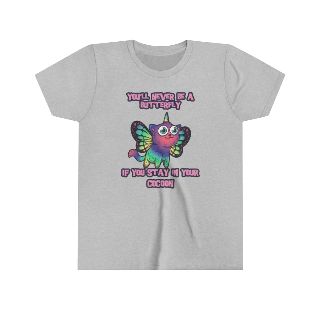 Printify Kids clothes Athletic Heather / S Kids FlutterCat T-Shirts