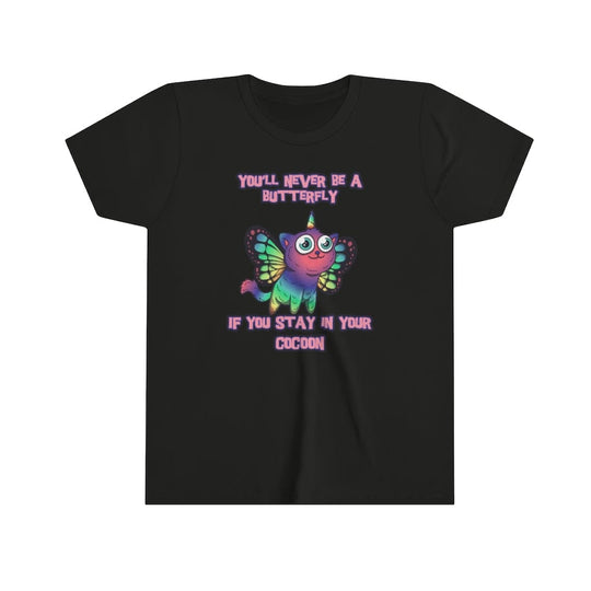 Printify Kids clothes Vintage Black / M Kids FlutterCat T-Shirts