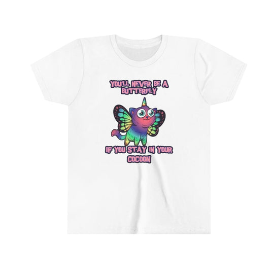 Printify Kids clothes White / L Kids FlutterCat T-Shirts