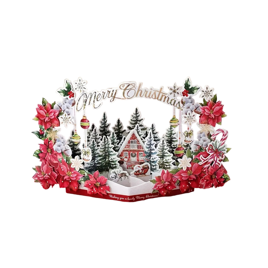 FlutterJolly: Santa’s Winter Wonderland Pop-Up Card