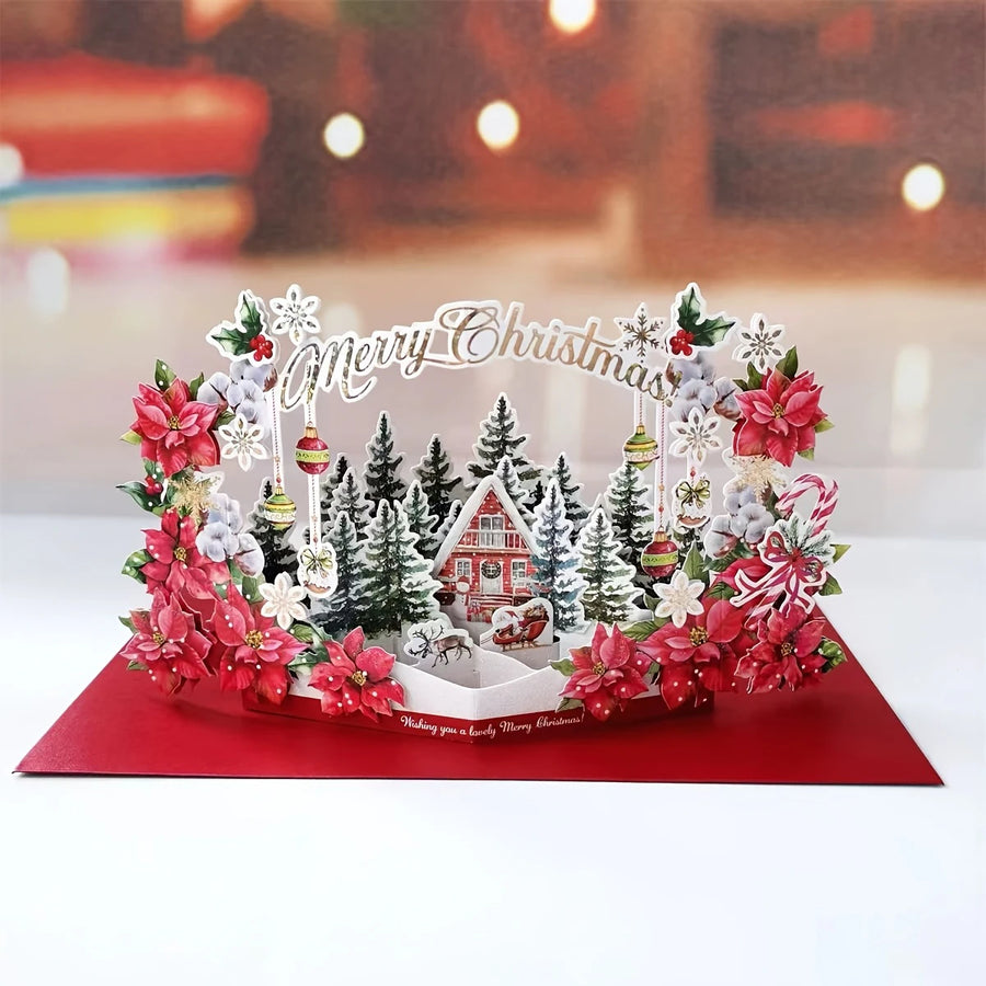 FlutterJolly: Wonderland Pop-Up Card Santa’s Winter Wonderland