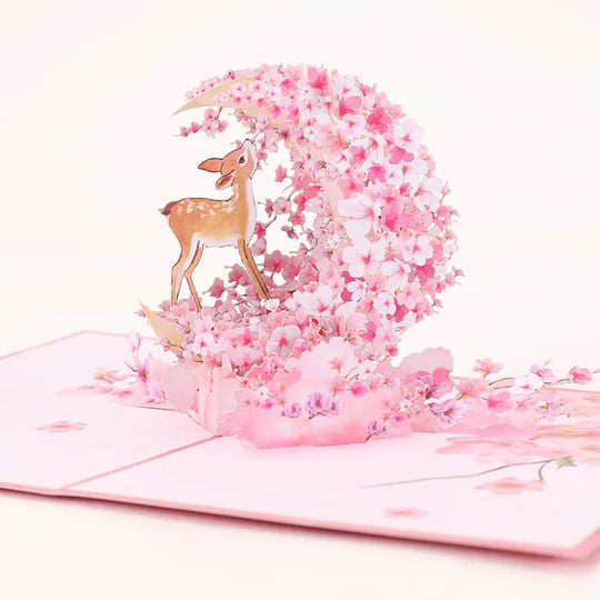 FlutterJoy: Fawn in Bloom Pop-Up Cards